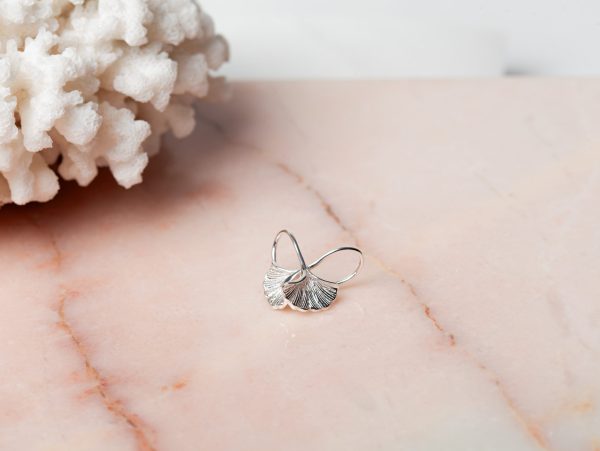 Oorbellen Earring Ginkgo Petal 925 sterling zilver Laura Design