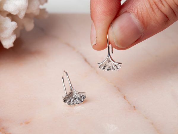 Oorbellen Earring Ginkgo Petal 925 sterling zilver Laura Design