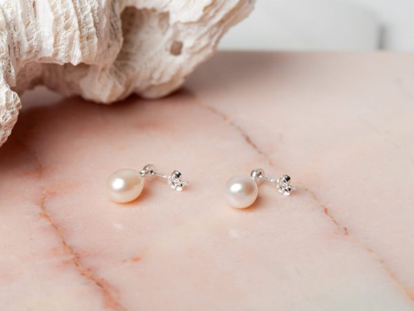 Oorbellen Earring Pearl Anastasia 925 sterling zilver zoetwaterparel Laura Design