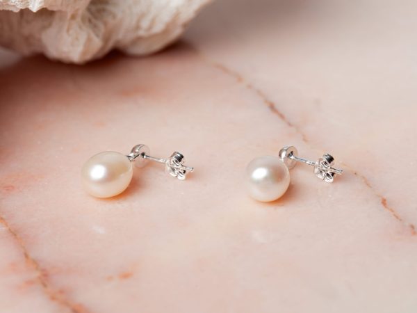 Oorbellen Earring Pearl Anastasia 925 sterling zilver zoetwaterparel Laura Design