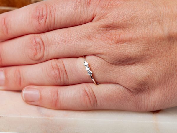 Ring Natalie 925 sterling zilver white cubic zirconia Laura Design