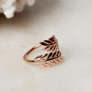 Ring Naturelmente 925 sterling zilver en 18K roségoud Laura Design 1e