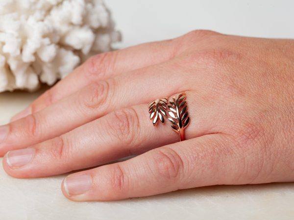 Ring Naturelmente 925 sterling zilver en 18K roségoud Laura Design