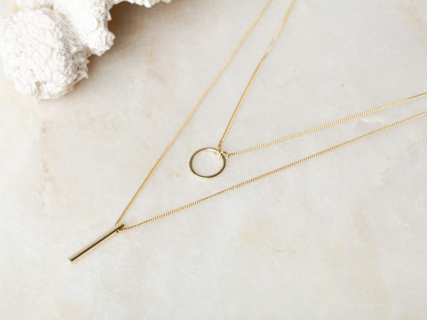 Ketting Necklace Finelie 925 sterling zilver en 18K goud Laura Design