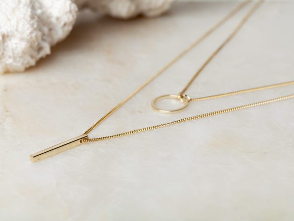 Ketting Necklace Finelie 925 sterling zilver en 18K goud Laura Design