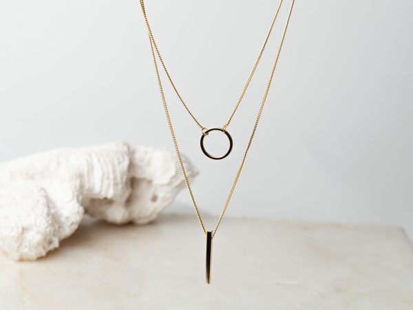 Ketting Necklace Finelie 925 sterling zilver en 18K goud Laura Design