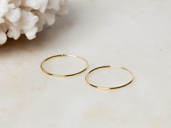 Oorbellen Hoop Earrings Anice 925 sterling zilver en 18K goud Laura Design