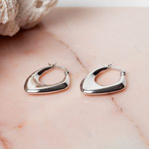 Oorbellen Hoop Earrings Adelin 925 sterling zilver Laura Design 1e