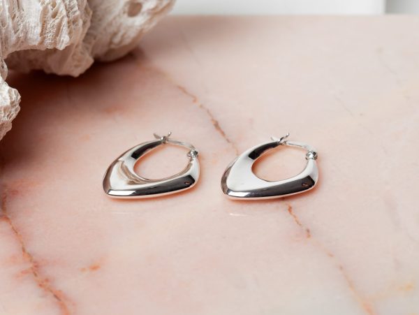 Oorbellen Hoop Earrings Adelin 925 sterling zilver Laura Design 1e