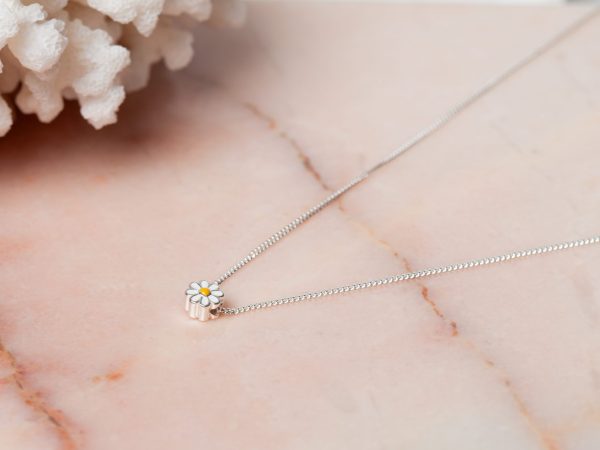 Ketting Necklace Daisy 925 sterling zilver Laura Design 1e