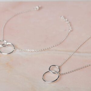 Sieradenset Circles - Necklace Circles & Bracelet Circles 925 sterling zilver Laura Design
