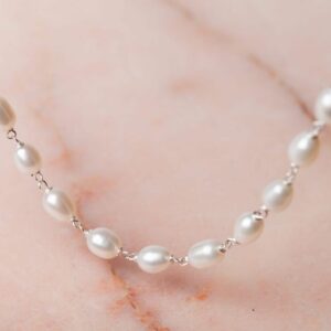 Parel ketting Necklace Pearl Elaina 925 sterling zilver zoetwaterparel Laura Design