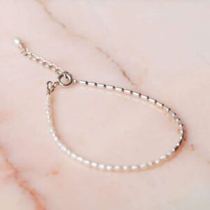 Parel armband Bracelet Pearl Riley 925 sterling zilver zoetwaterparel Laura Design