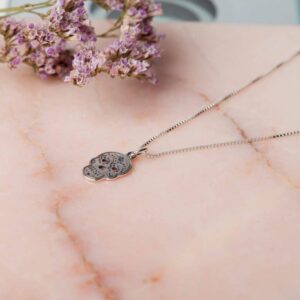 Ketting Necklace Calavera 925 sterling zilver oxidized Laura Design