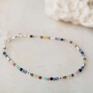 Armband Bracelet Gemstone Nature 925 sterling zilver gemengde edelstenen Laura Design