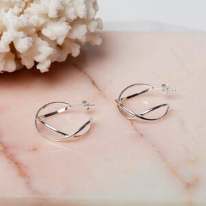 Gedraaide oorbel Earring Annemay 925 sterling zilver Laura Design