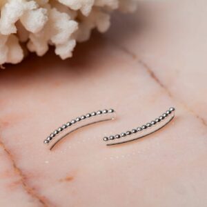 Oorbellen Ear Climber Pearline 925 sterling zilver Laura Design