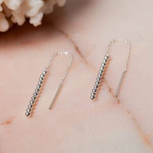 Oorbellen Ear Threader Base Pearl 925 sterling zilver Laura Design