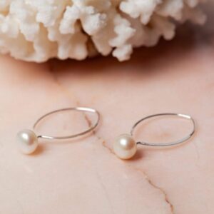 Parel oorbellen Earring Pearl Addison 925 sterling zilver en zoetwaterparel Laura Design