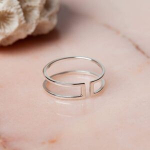 Moderne open Ring Abby 925 sterling zilver Laura Design