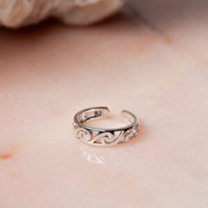 Abstracte oorbel zonder gaatje Ear Cuff Chloe 925 sterling zilver Laura Design
