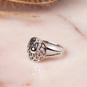 Mandala stijl ring Ring Aïda 925 sterling zilver Laura Design