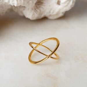 Ring Carice 925 sterling zilver en 18K goud Laura Design