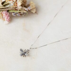 Ketting met bijen hanger Necklace Bee 925 sterling zilver Laura Design