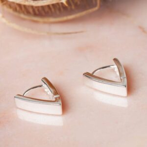 Oorbellen met scharniersluiting Hoop Earrings Odette 925 sterling zilver Laura Design
