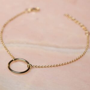 Armband Bracelet Round 925 sterling zilver en 18K goud Laura Design